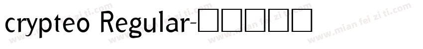 crypteo Regular字体转换